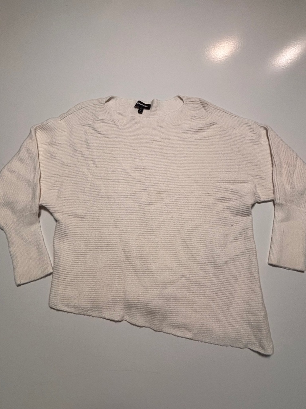 Womens Express Long Sleeve Asymetrical Thick Sweater Size XL